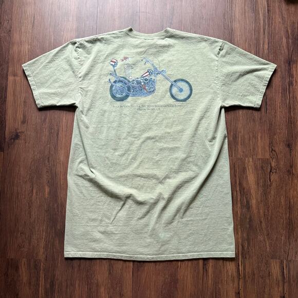 Sea Dog Death Valley Biker Skeleton Motorcycle Graphic Tee XXL Tall - Picture 1 of 6